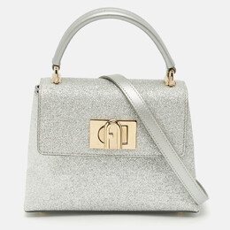 Furla: Серебристая сумка на руку  1927 Mini