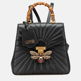 Gucci: Чёрный рюкзак  Bamboo
