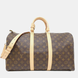 Louis Vuitton: Коричневая сумка  Keepall