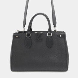 Louis Vuitton: Чёрная сумка-шоппер  Épi
