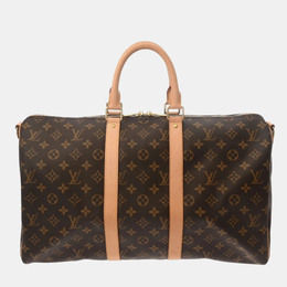 Louis Vuitton: Коричневая сумка  Keepall