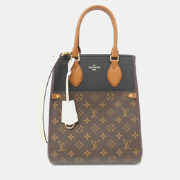 Louis Vuitton: Коричневая сумка-шоппер 