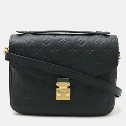 Louis Vuitton: Чёрная сумка  Pochette