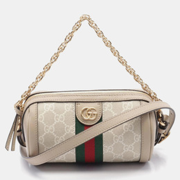Gucci: Бежевая сумка  Ophidia