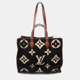 Louis Vuitton: Коричневая сумка-шоппер 