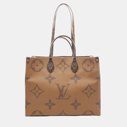 Louis Vuitton: Коричневая сумка-шоппер 