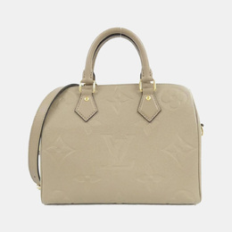 Louis Vuitton: Бежевая сумка  Speedy