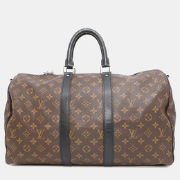 Louis Vuitton: Коричневая сумка  Keepall