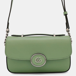Gucci: Зелёная сумка  GG