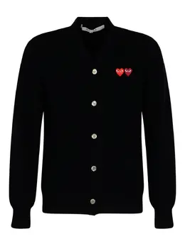 Comme Des Garçons Play: Кардиган  Heart из шерсти