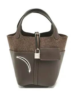 Hermès Pre-Owned: Коричневая сумка-шоппер 