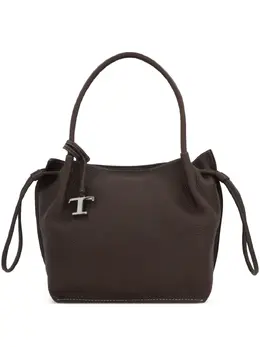 Tod's: Коричневая сумка-шоппер  T Timeless