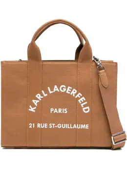 Karl Lagerfeld: Коричневая сумка-шоппер  Rue St Guillaume