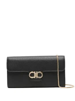 Ferragamo: Чёрный кошелёк  Gancini