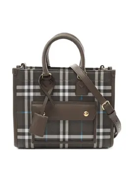 Burberry Pre-Owned: Коричневая сумка-шоппер 