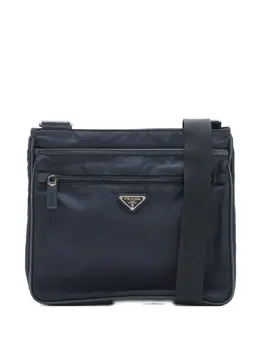 Prada Pre-Owned: Синяя сумка через плечо 