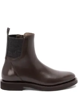 Brunello Cucinelli: Коричневые ботинки  Monili