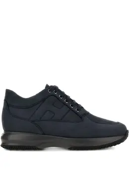 Hogan: Голубые кроссовки  Interactive sneakers
