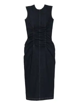 Sportmax: Джинсовое платье 