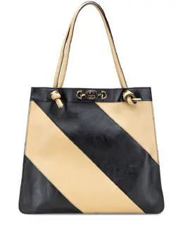 Gucci Pre-Owned: Сумка-шоппер в полоску 