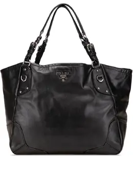 Prada Pre-Owned: Чёрная сумка-шоппер 
