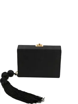 CHANEL Pre-Owned: Чёрный клатч 