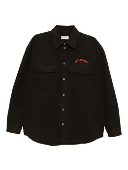 Off-White: Рубашка с принтом 