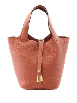 Hermès Pre-Owned: Оранжевая сумка-шоппер 