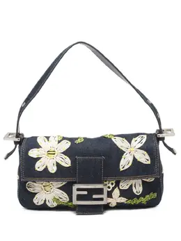 Fendi Pre-Owned: Синяя сумка 