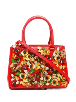 Prada Pre-Owned: Сумка-шоппер с растительным принтом 
