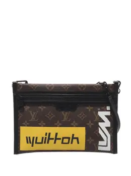 Louis Vuitton Pre-Owned: Коричневая сумка через плечо 
