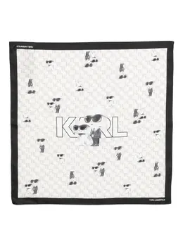 Karl Lagerfeld: Белый шарф 