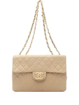 CHANEL Pre-Owned: Бежевая сумка 