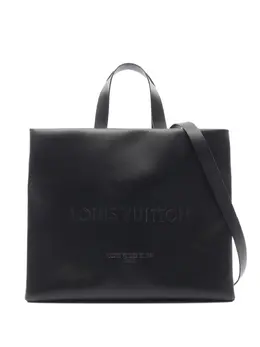 Louis Vuitton Pre-Owned: Чёрная сумка-шоппер 