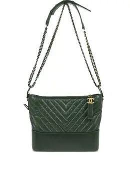 CHANEL Pre-Owned: Зелёная сумка 