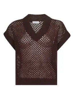 Brunello Cucinelli: Футболка с блёстками 