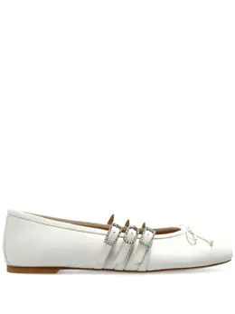 Stuart Weitzman: Белые балетки 