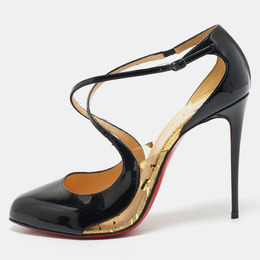 Christian Louboutin: Чёрные сандалии 