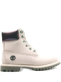 Timberland: Розовые ботинки 