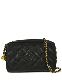 CHANEL Pre-Owned: Чёрная сумка 