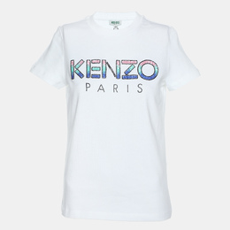 Kenzo: Белая футболка 