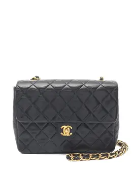 CHANEL Pre-Owned: Тёмная сумка 