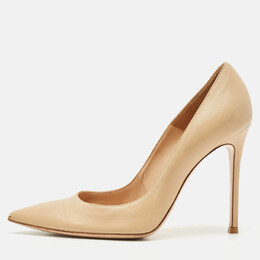 Gianvito Rossi: Бежевые туфли 