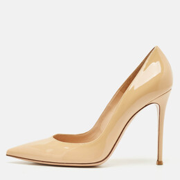 Gianvito Rossi: Бежевые туфли 