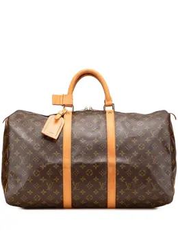 Louis Vuitton Pre-Owned: Коричневая дорожная сумка 
