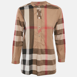Burberry: Бежевое платье 