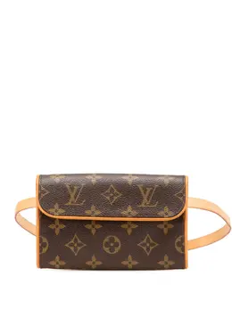 Louis Vuitton Pre-Owned: Коричневая поясная сумка 