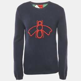 Gucci: Синий свитер  Web