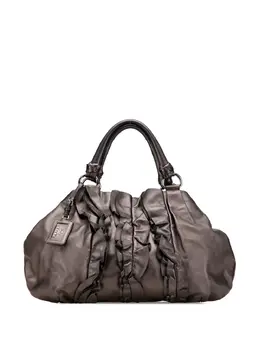 Prada Pre-Owned: Коричневая сумка-шоппер 
