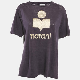 Isabel Marant Etoile: Фиолетовая футболка  Zewel